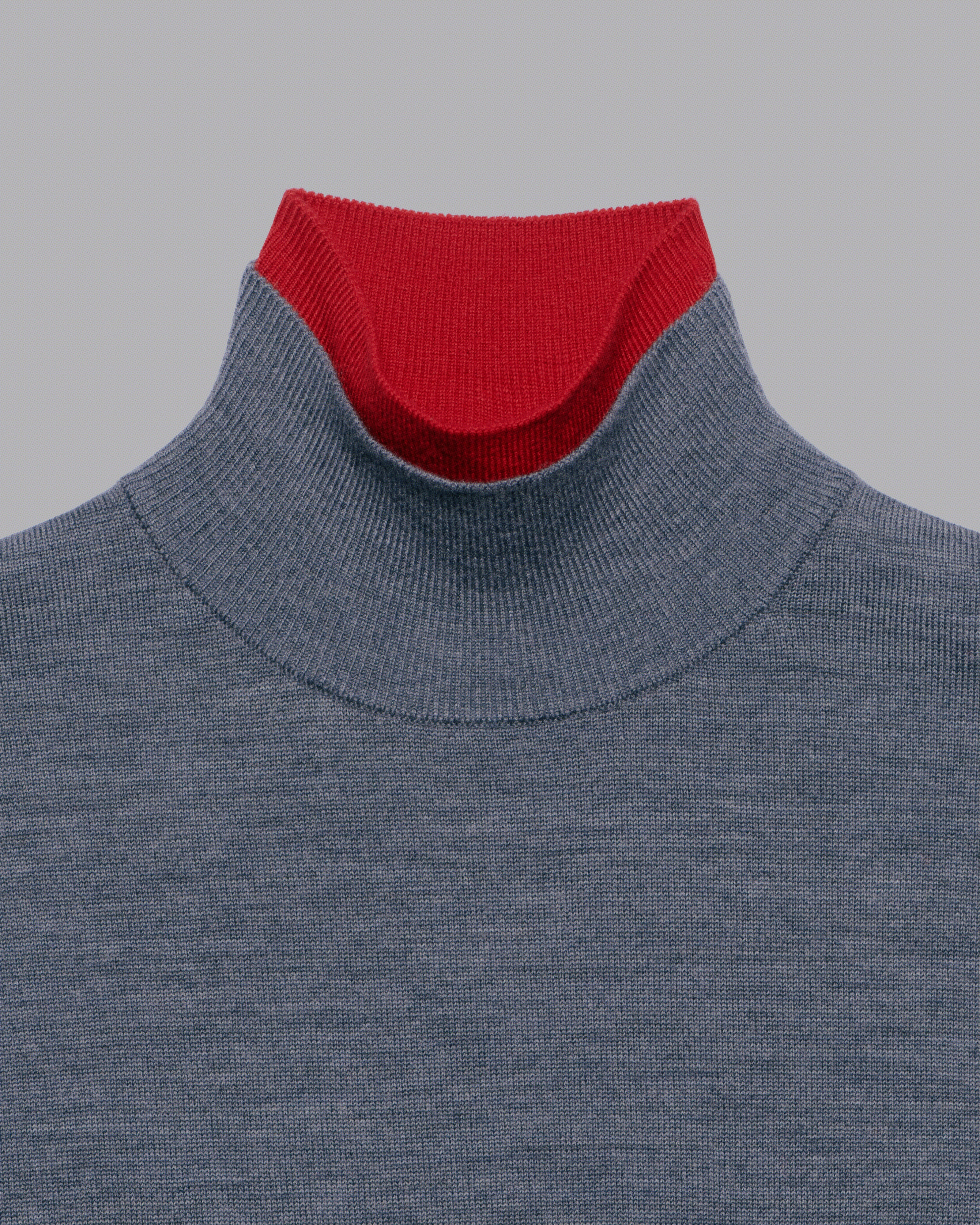 Unisex Double-Layer Turtleneck Sweater