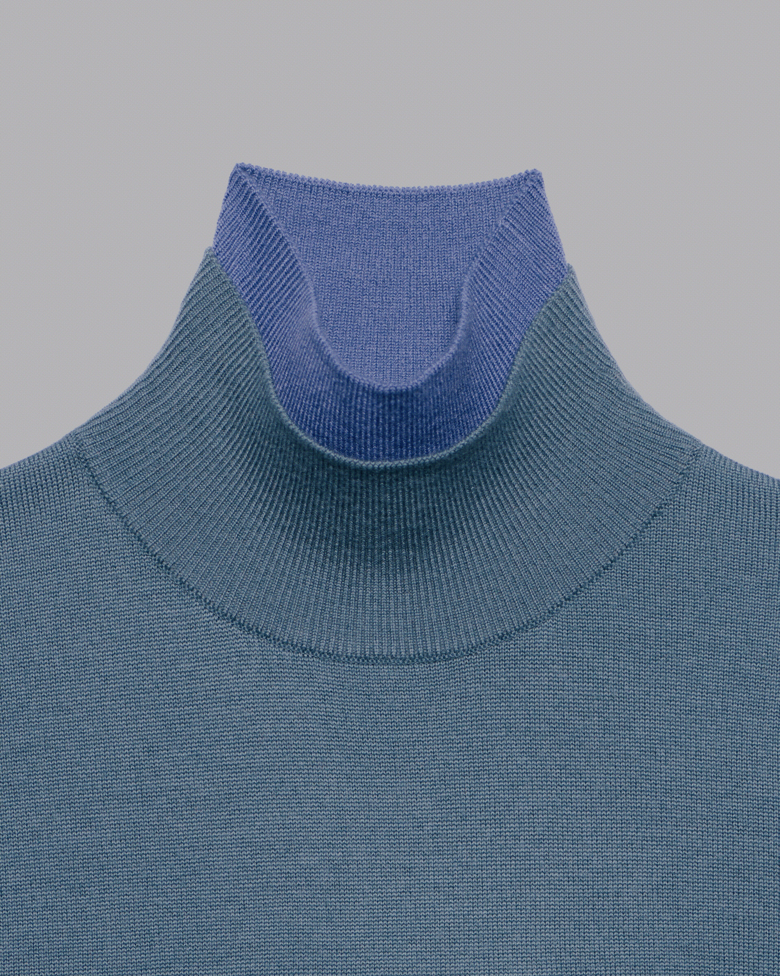 Unisex Double-Layer Turtleneck Sweater