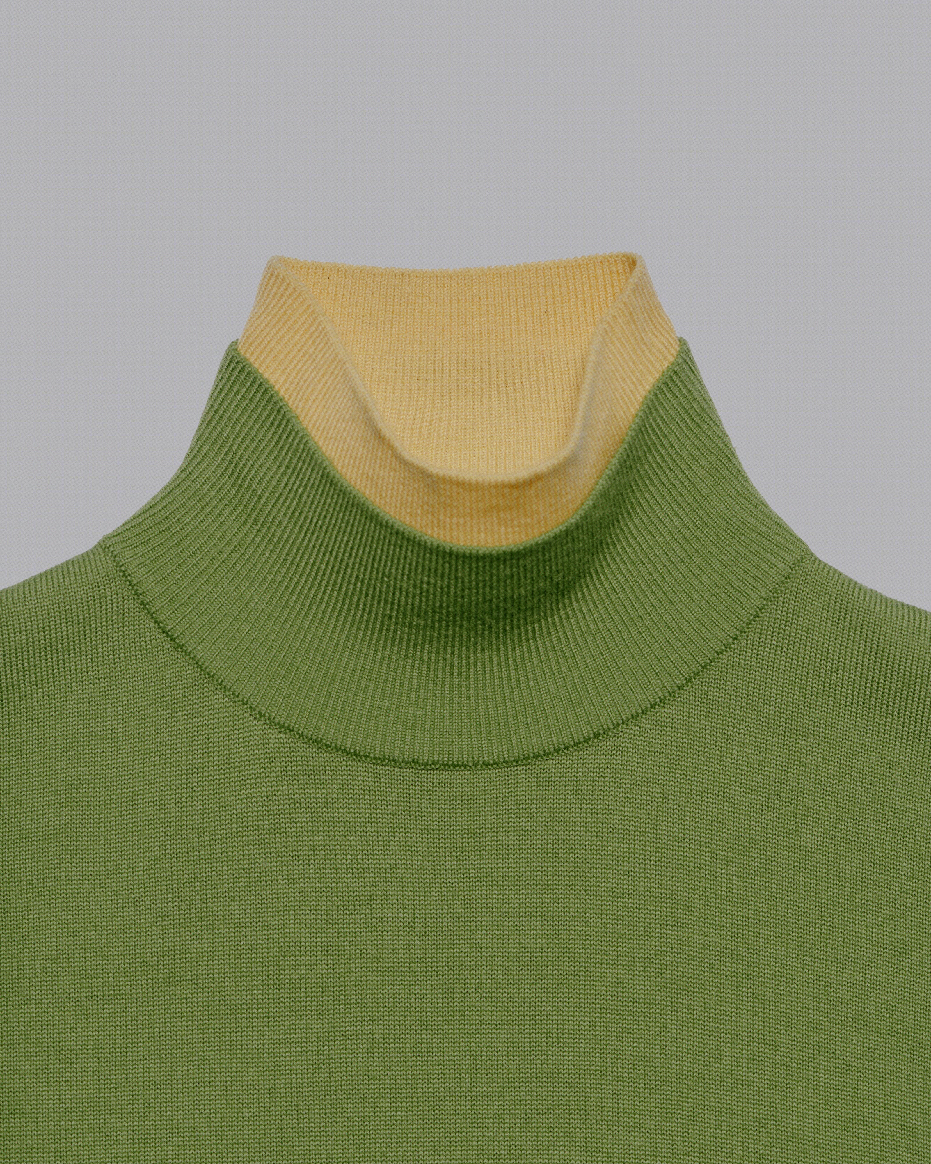 Unisex Double-Layer Turtleneck Sweater