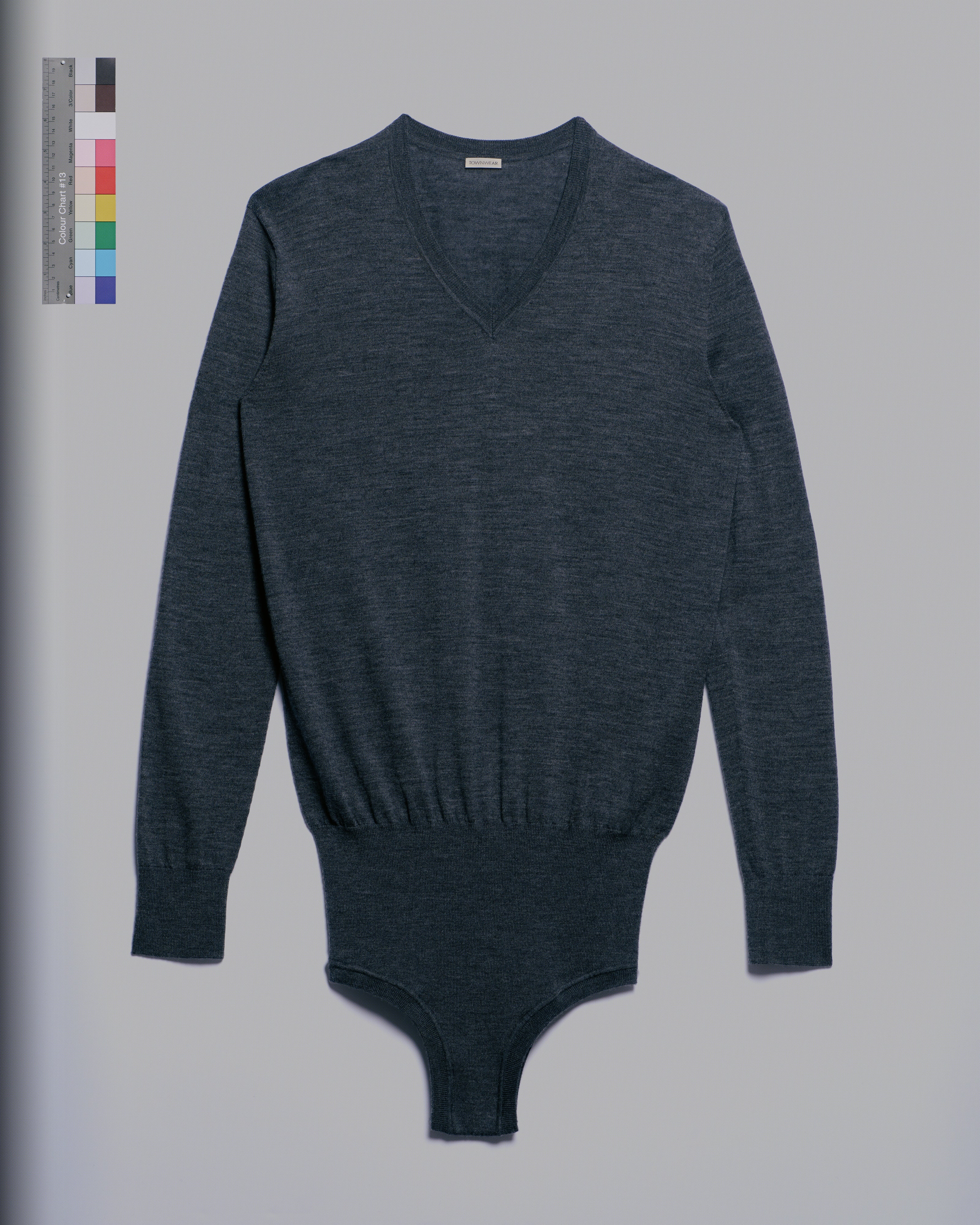 Women's V-Neck Sweater Bodysuit