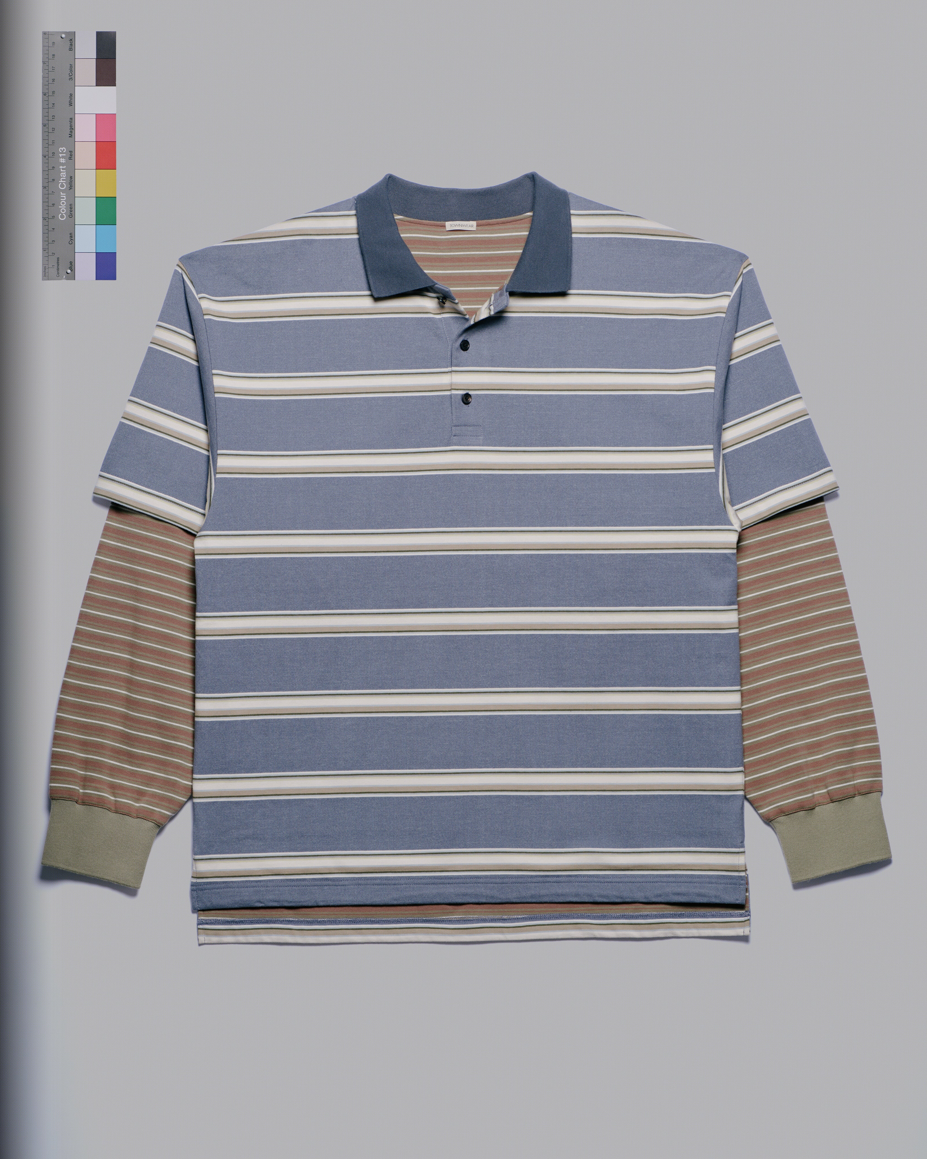 Men's Layered Stripe Polo