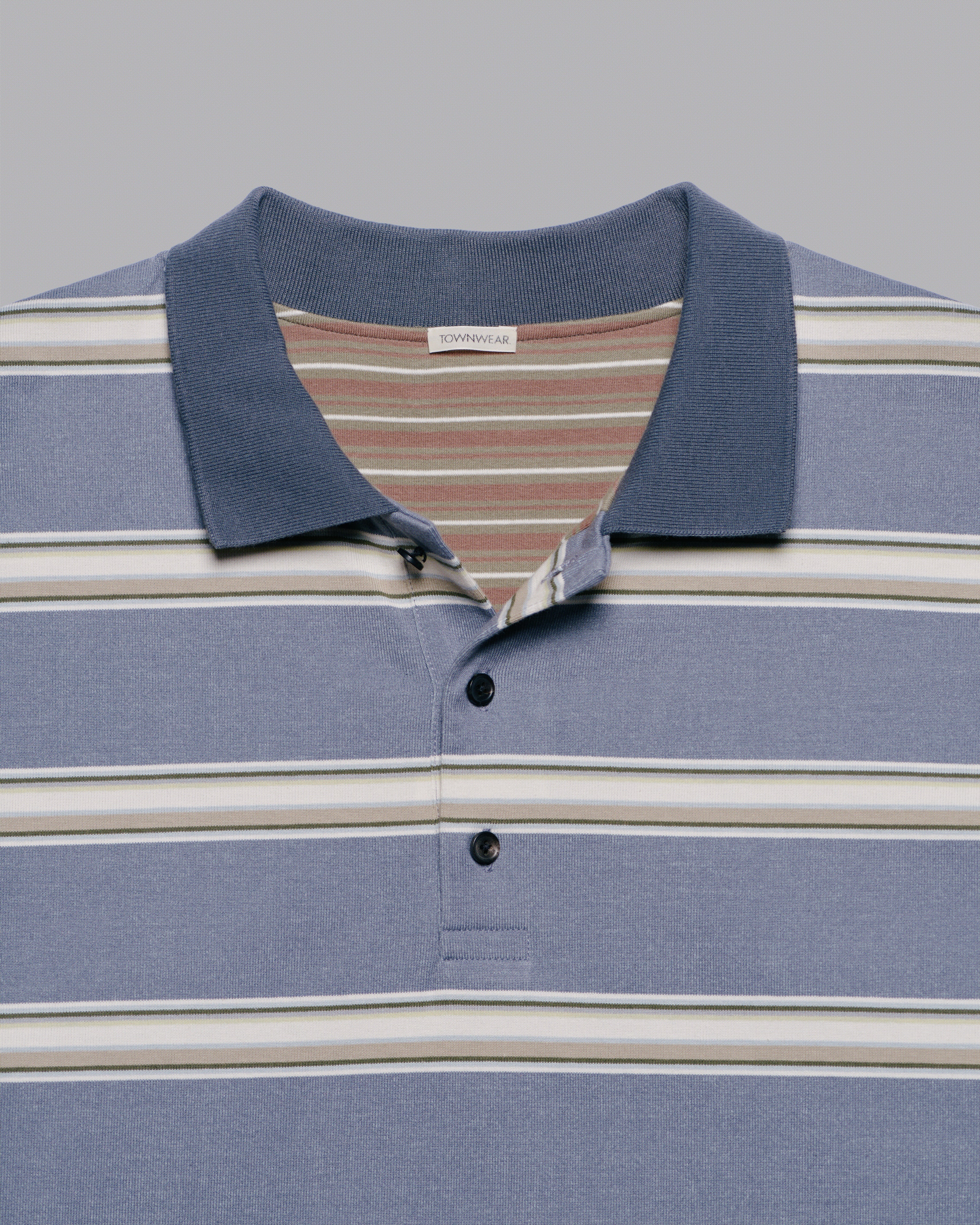 Men's Layered Stripe Polo