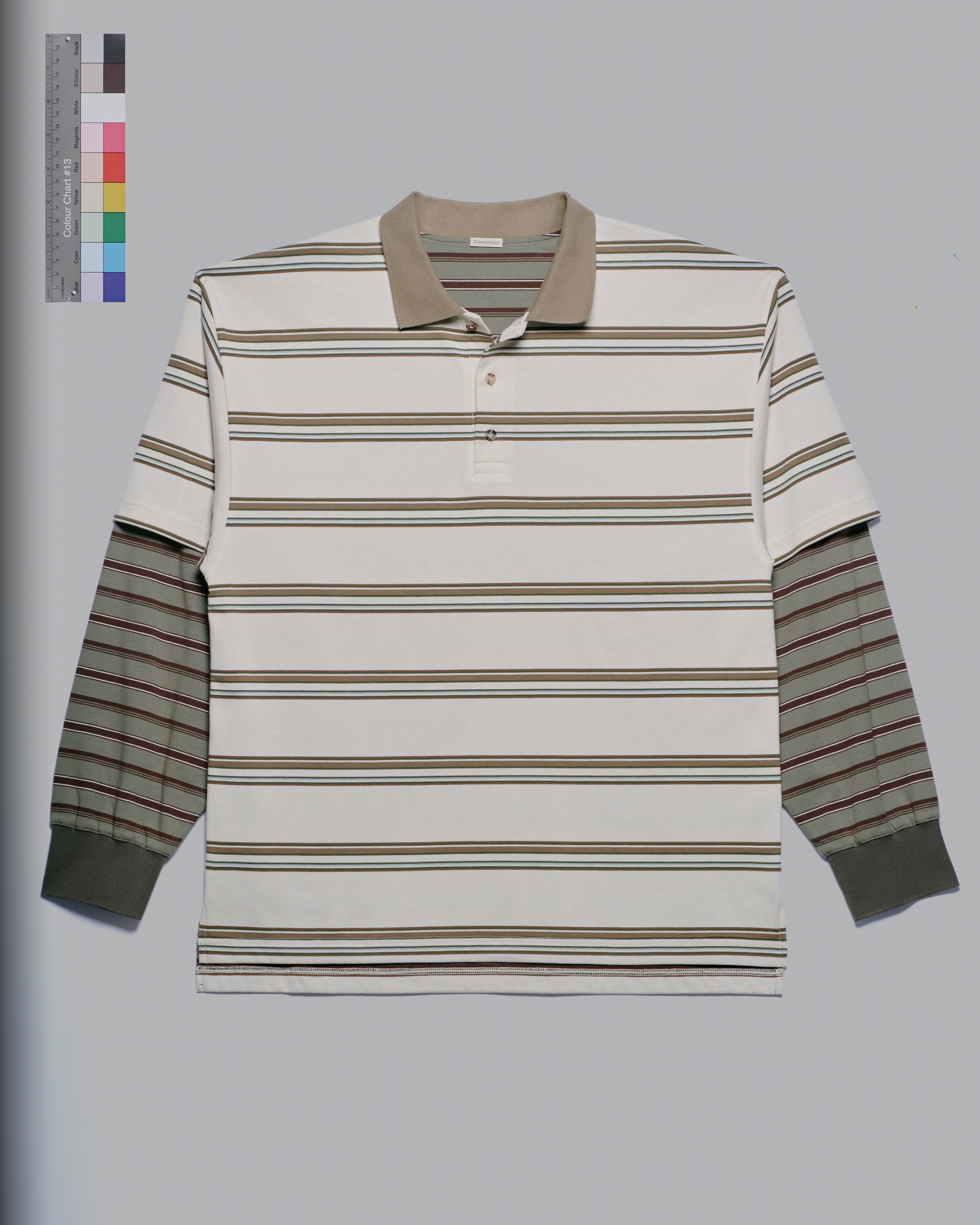 Men's Layered Striped Polo
