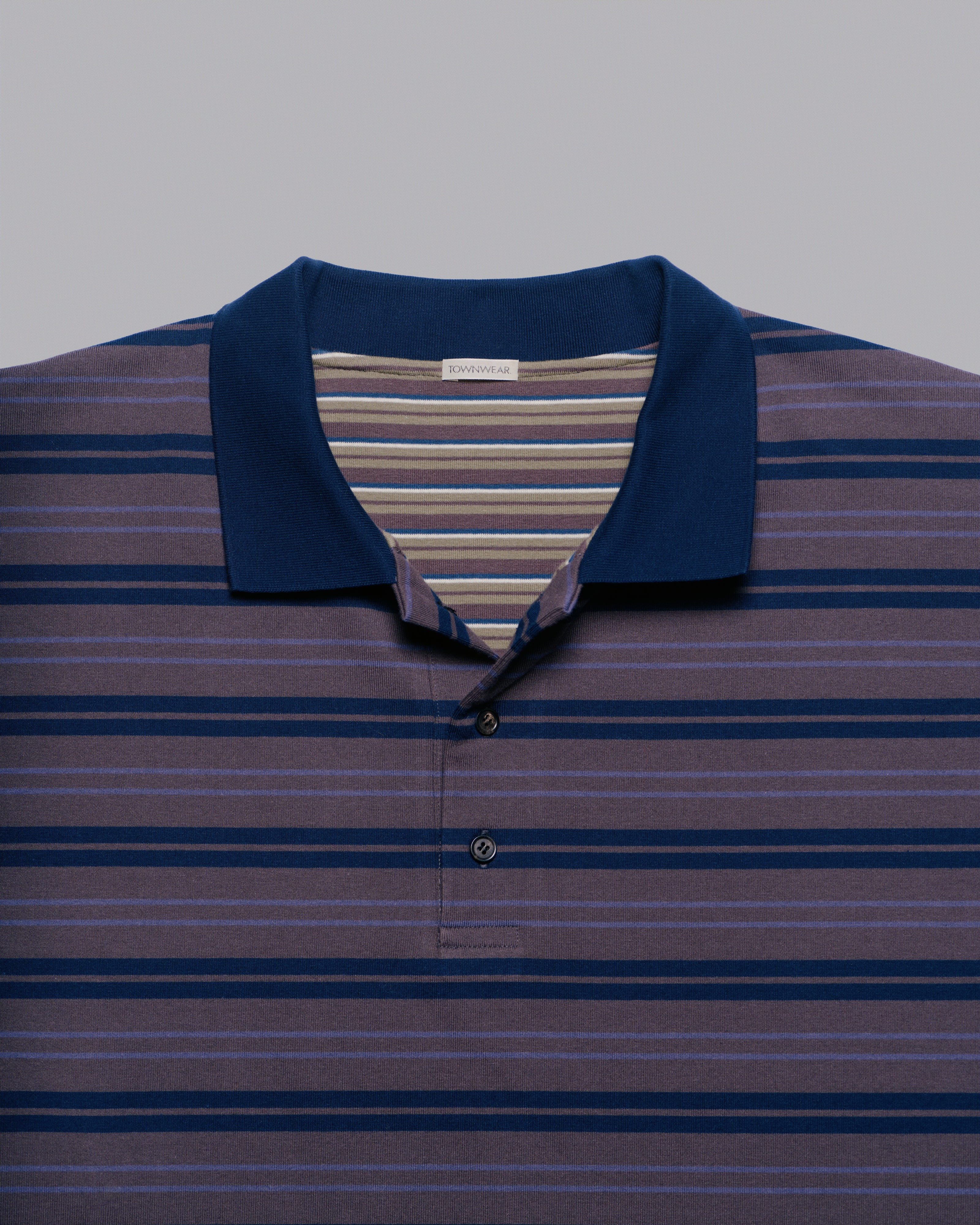 Men's Layered Stripe Polo