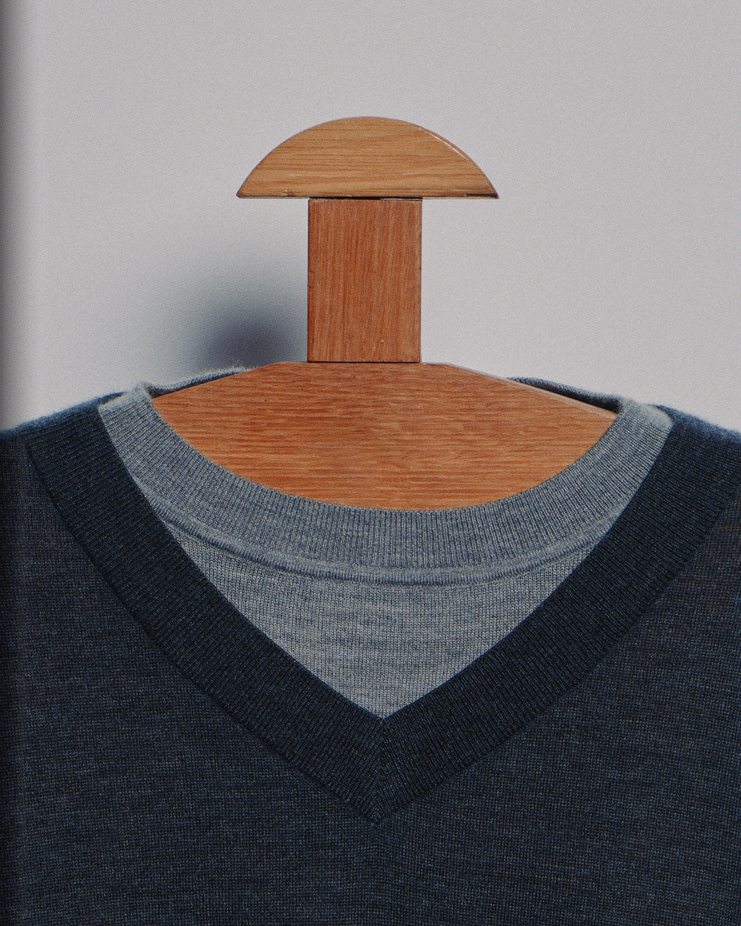 Unisex Double-Layer V-Neck Sweater