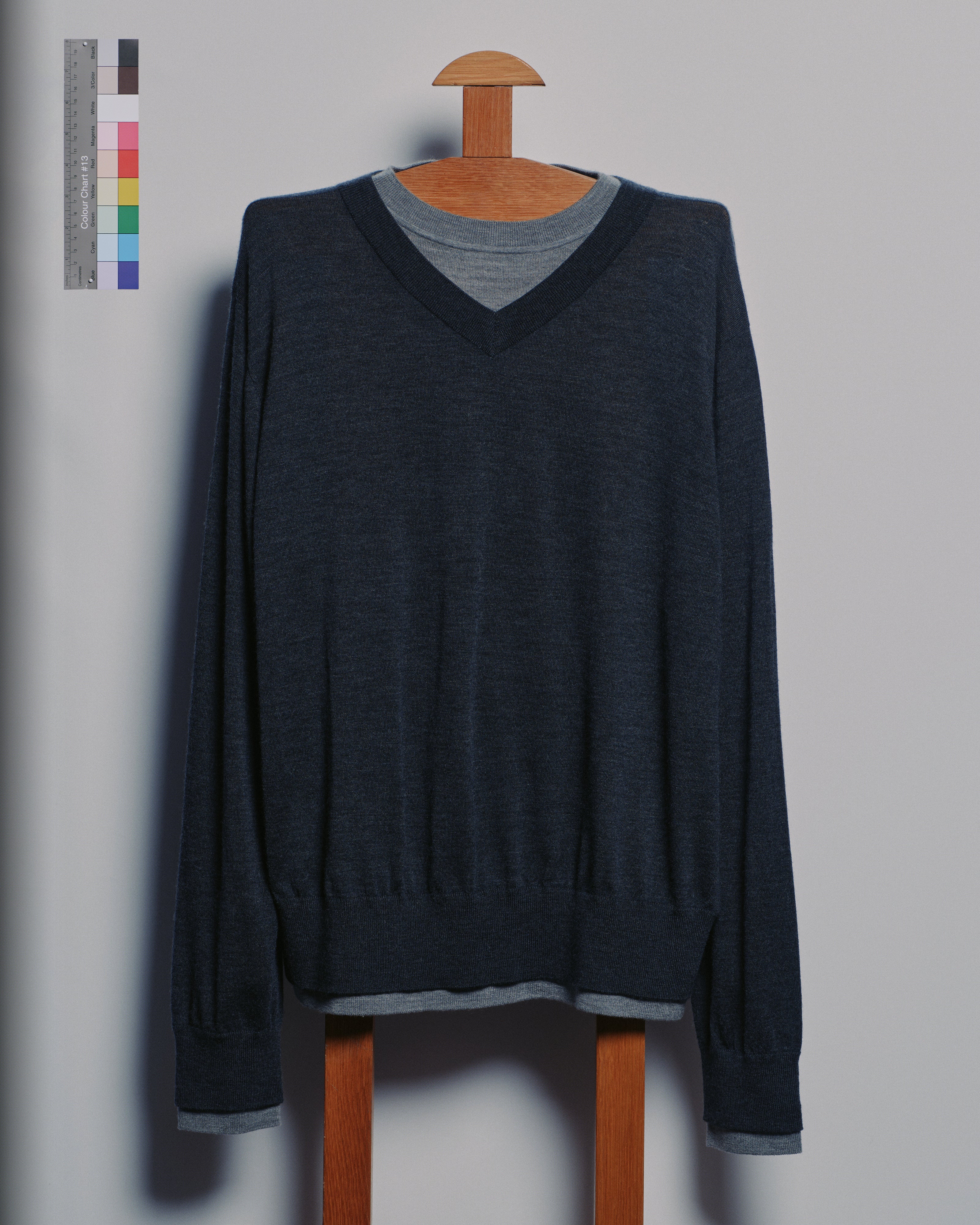 Unisex Double-Layer V-Neck Sweater