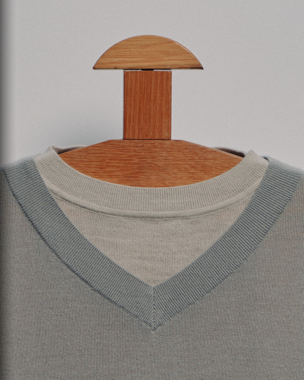 Unisex Double-Layer V-Neck Sweater