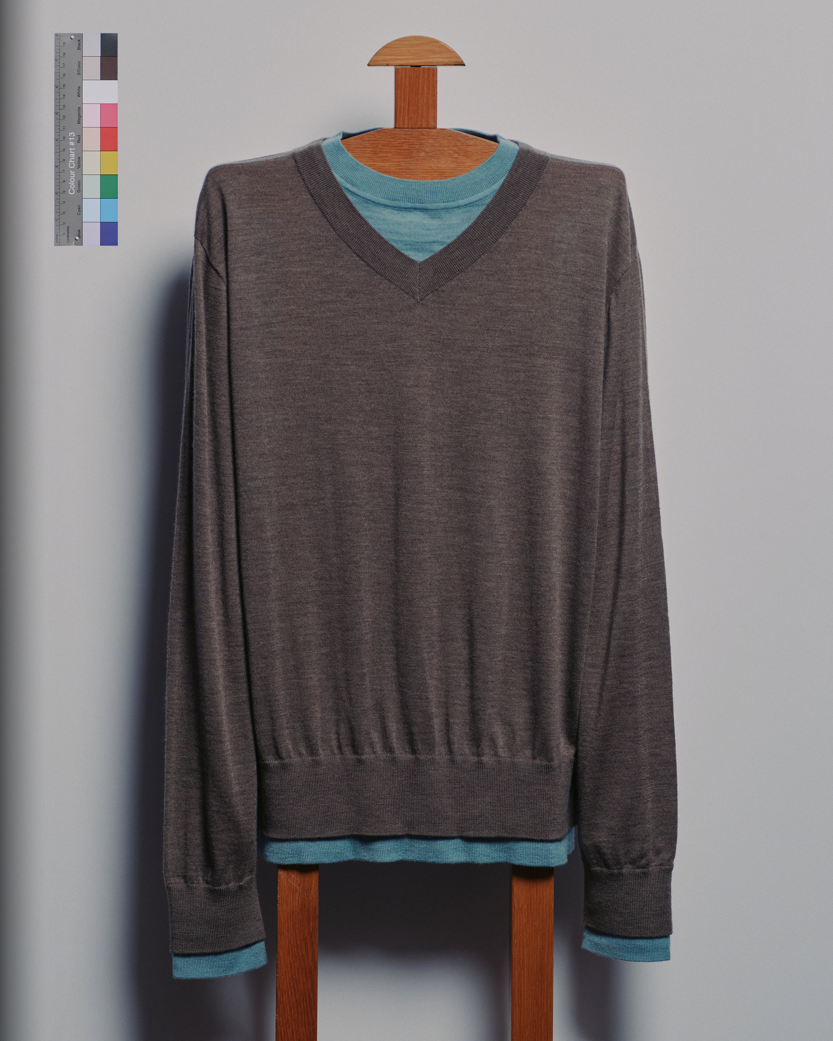 Unisex Double-Layer V-Neck Sweater