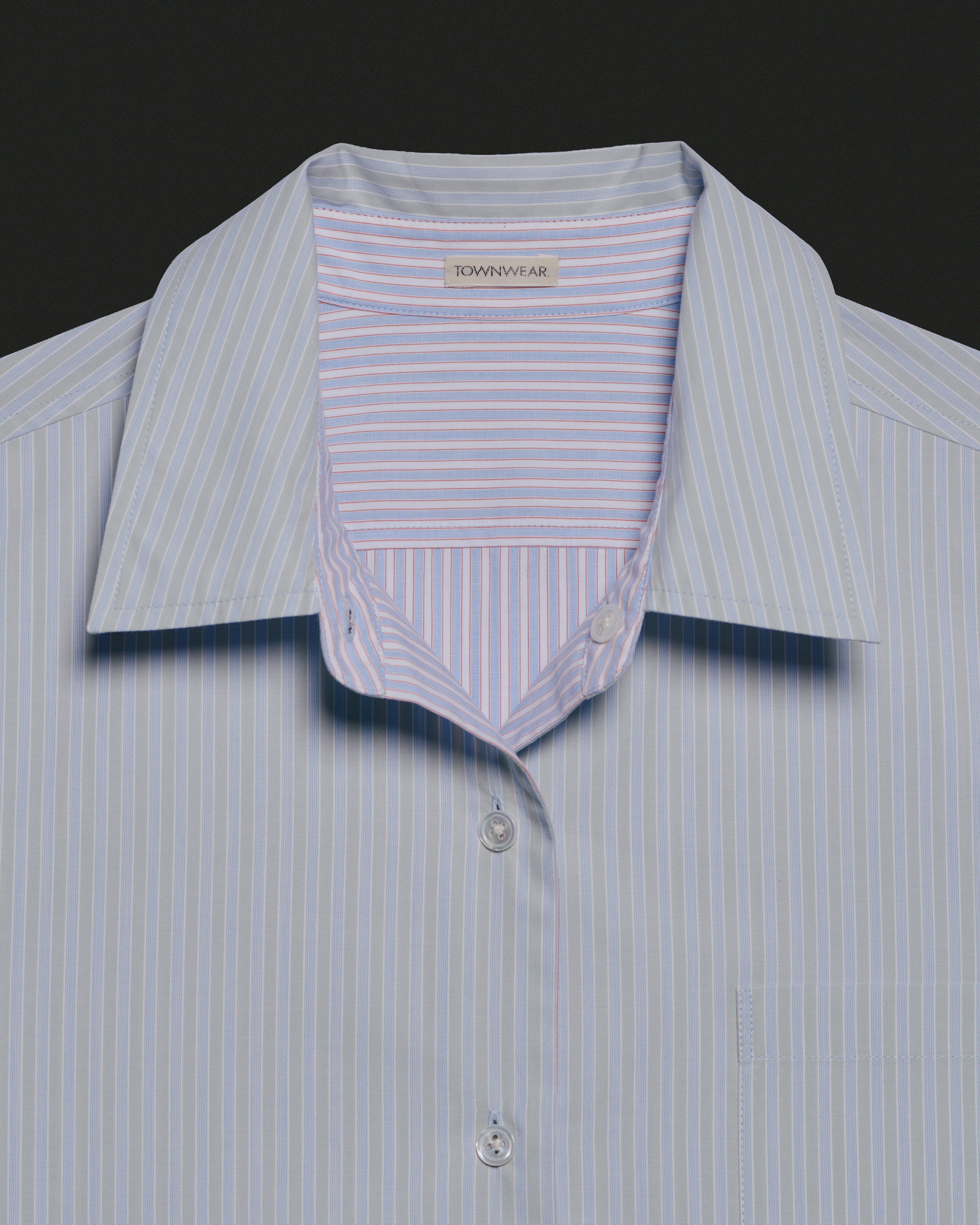 Women's Reversible Micro Stripe Shirt