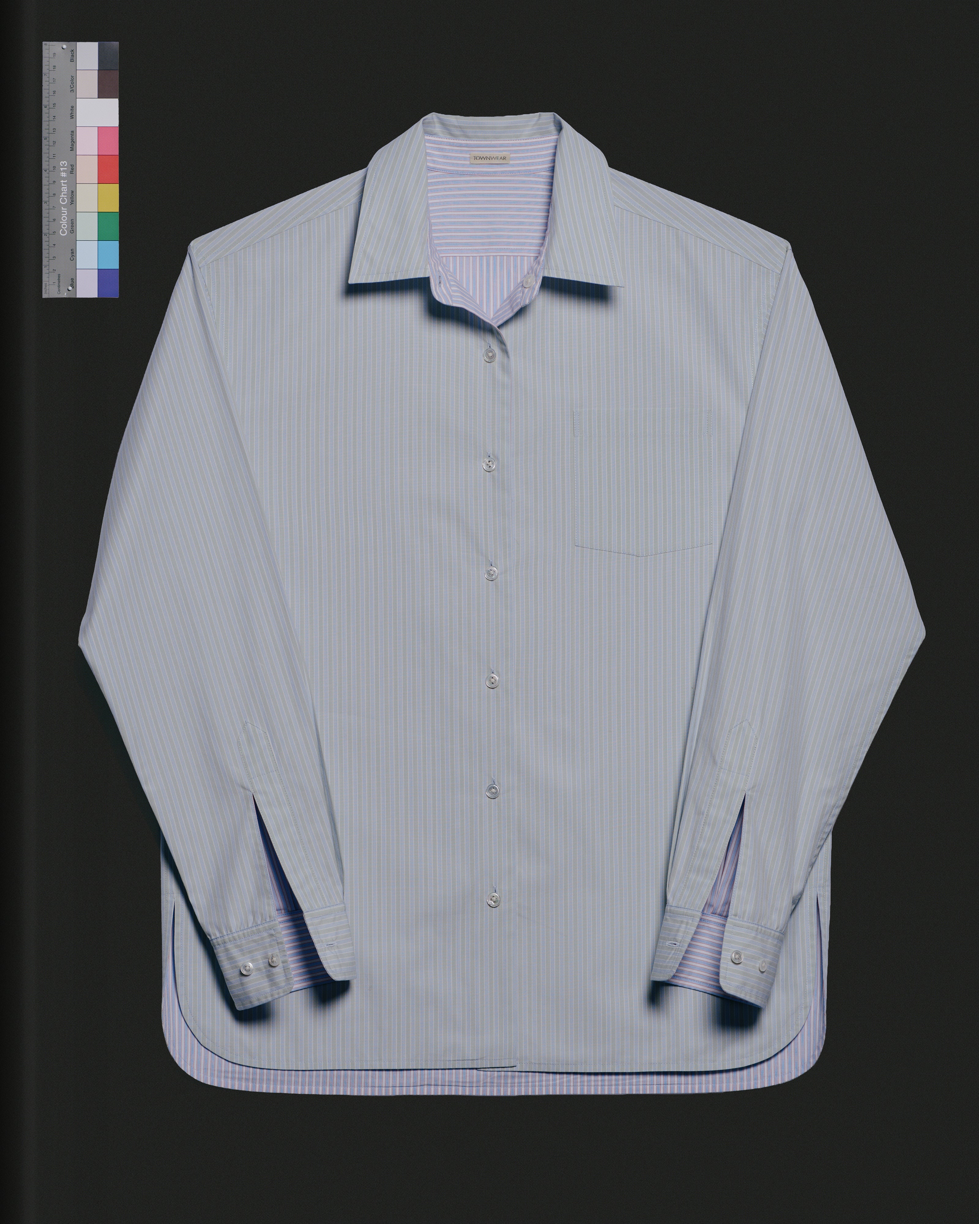 Women's Reversible Micro Stripe Shirt