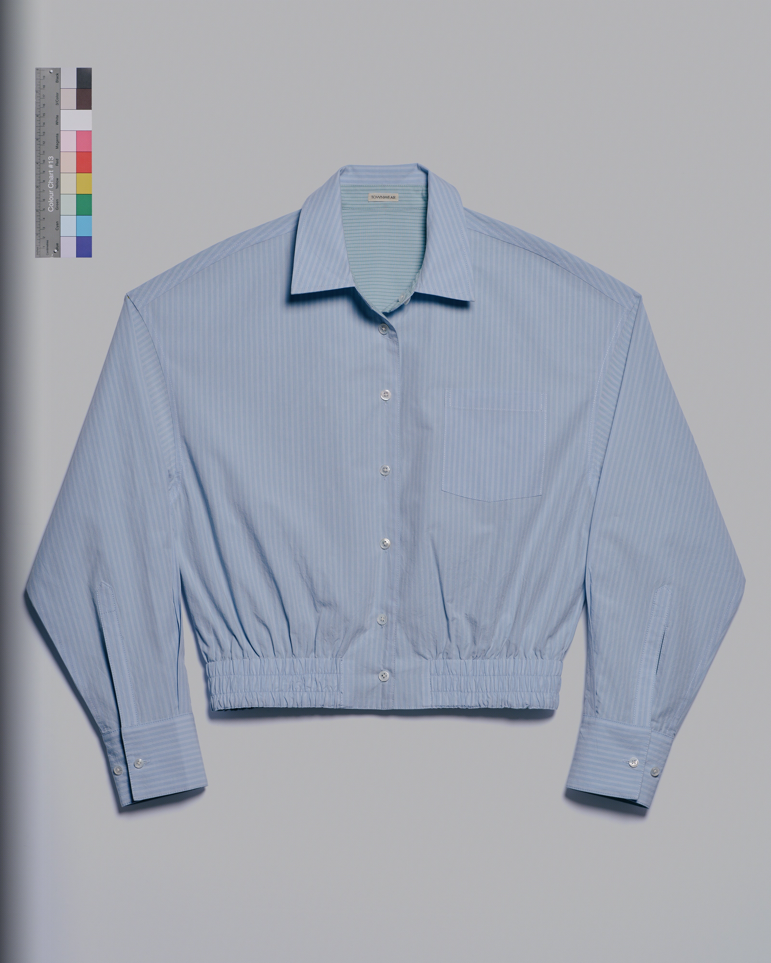 Women's Reversible Smocked Waistband Shirt