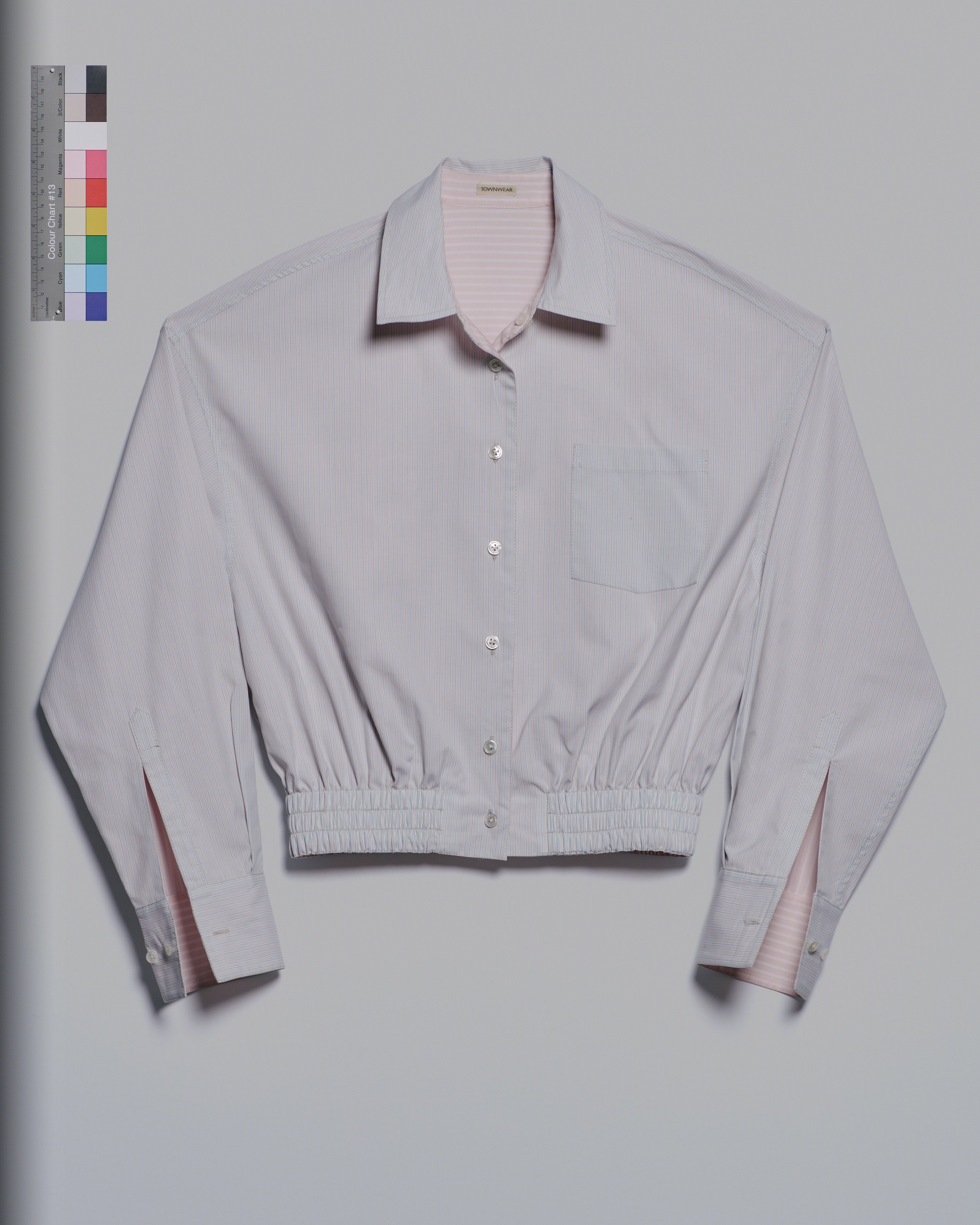 Women's Reversible Smocked Waistband Shirt