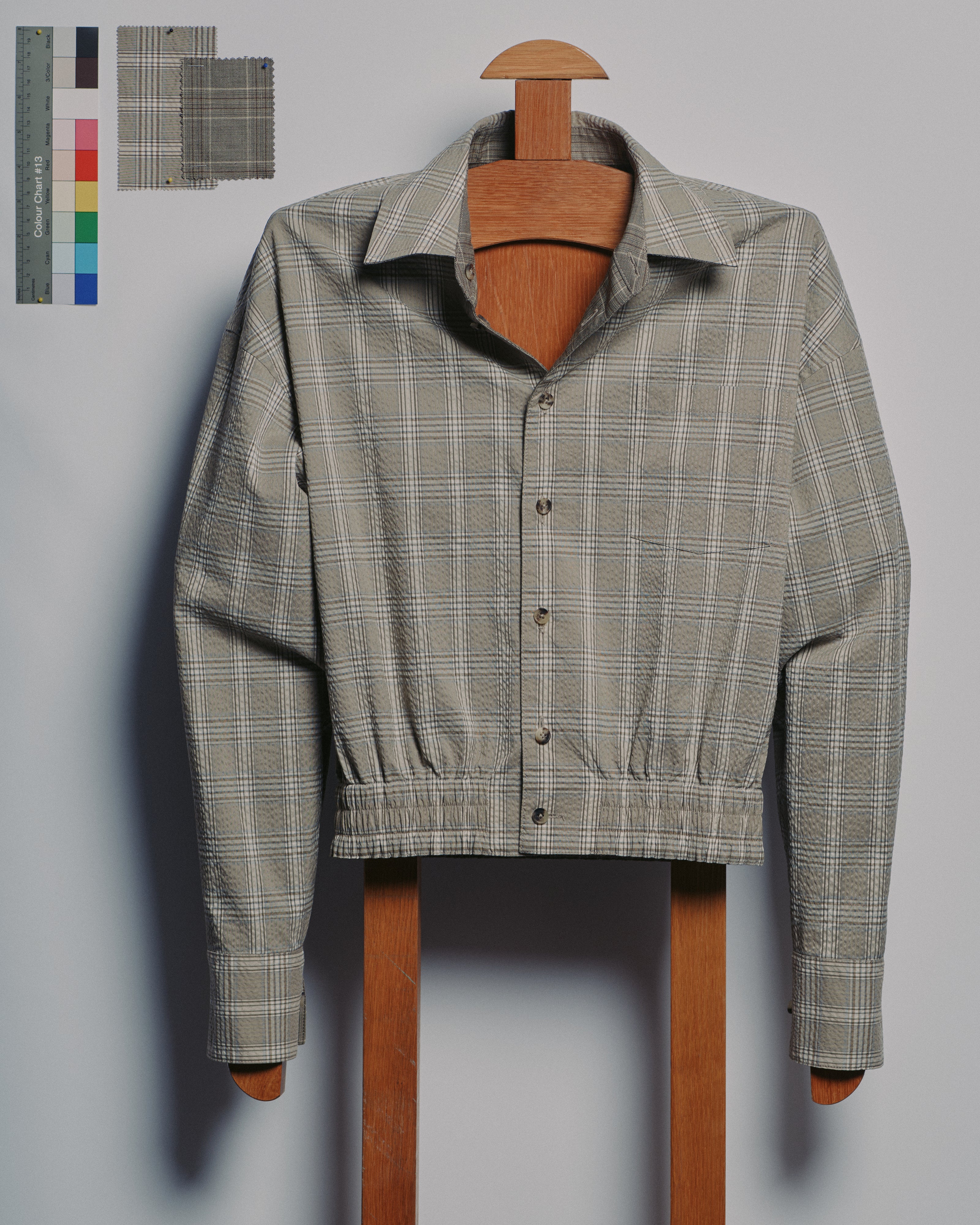 Women's Reversible Smocked Waistband Shirt