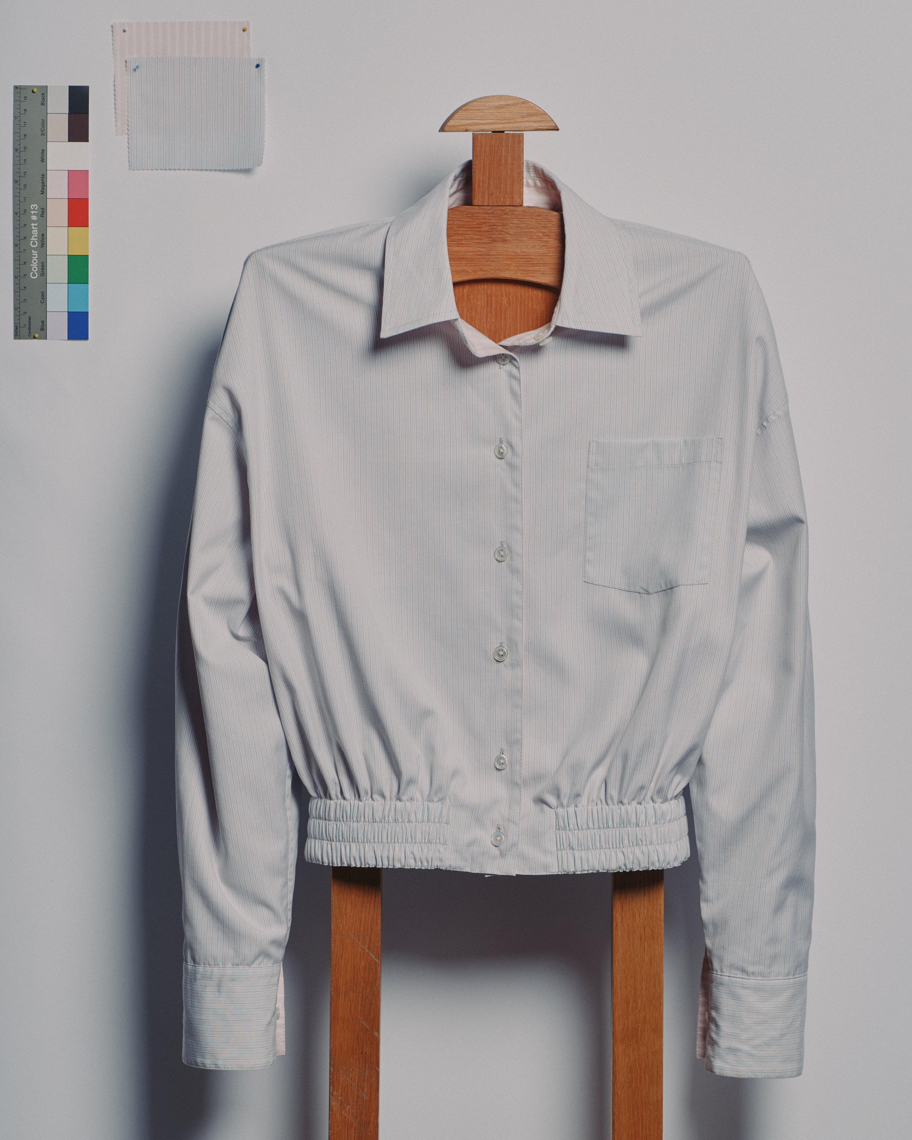 Women's Reversible Smocked Waistband Shirt