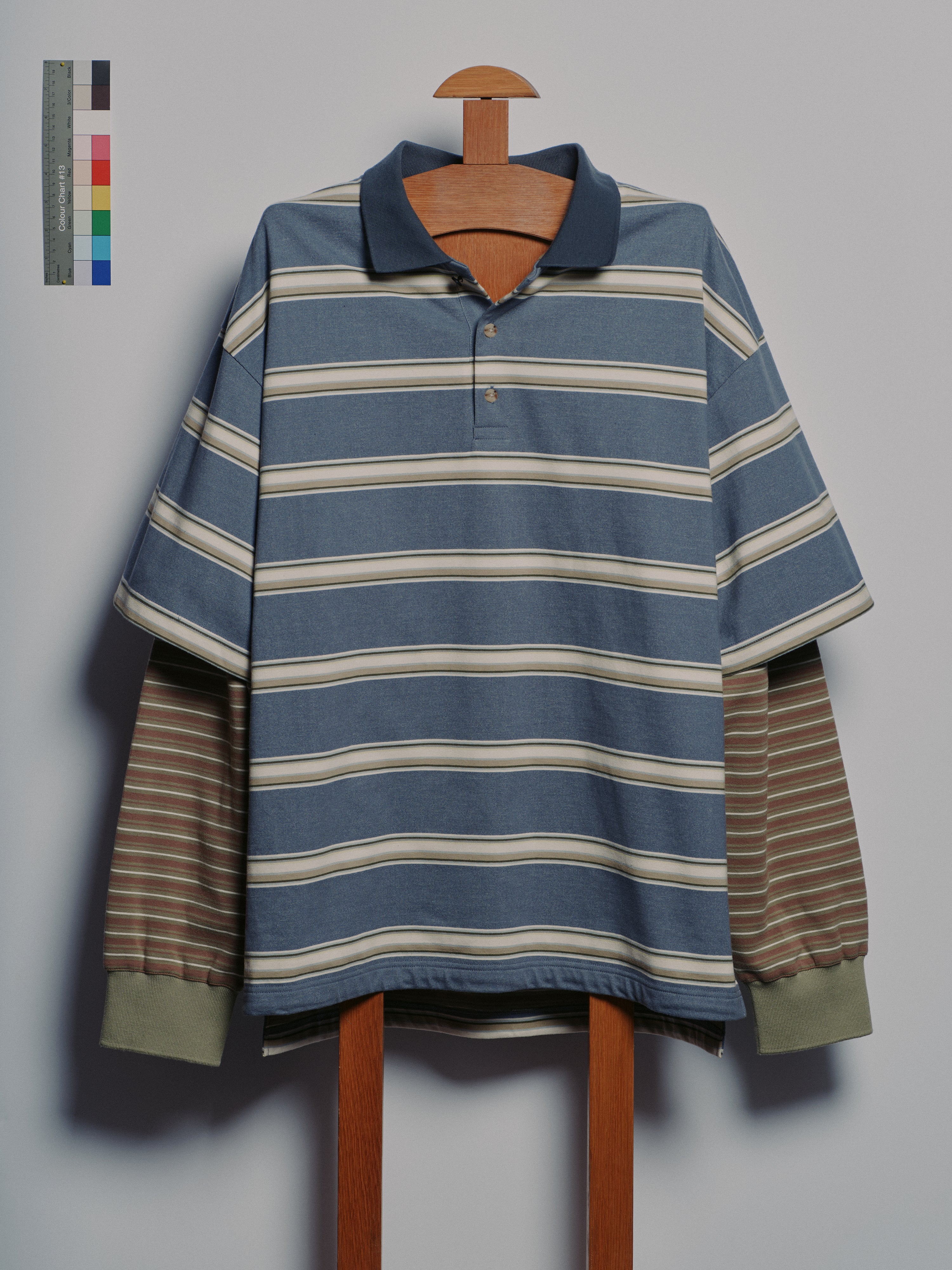 Men's Layered Stripe Polo