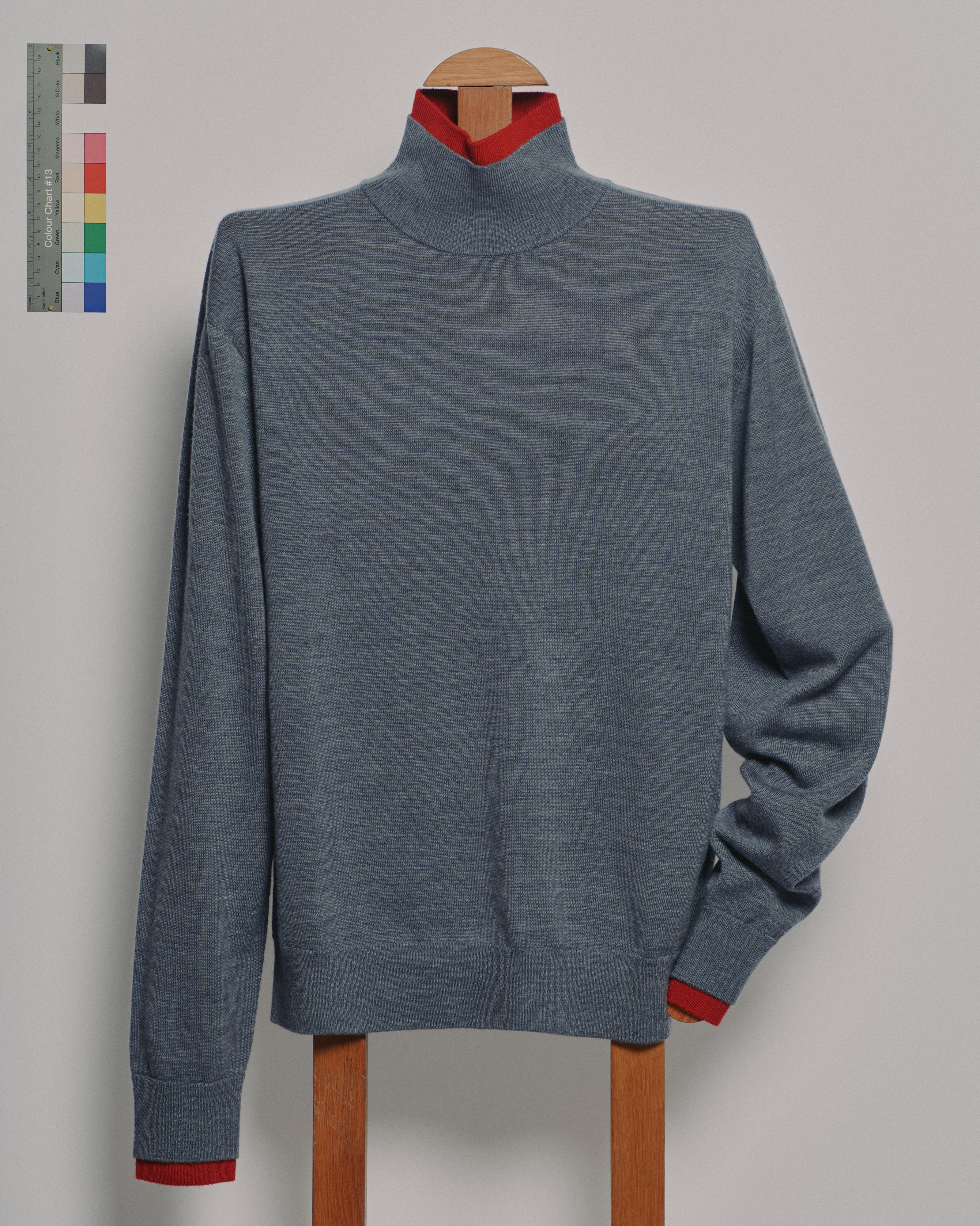 Unisex Double-Layer Turtleneck Sweater